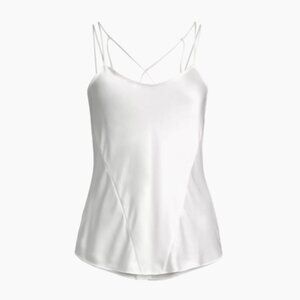 Kiki de Montparnasse White Cage Silk Tank Sz L